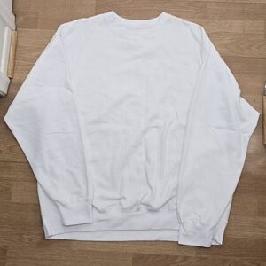 Men's White Crewneck Sweatshirt - Clean Everyday Staple